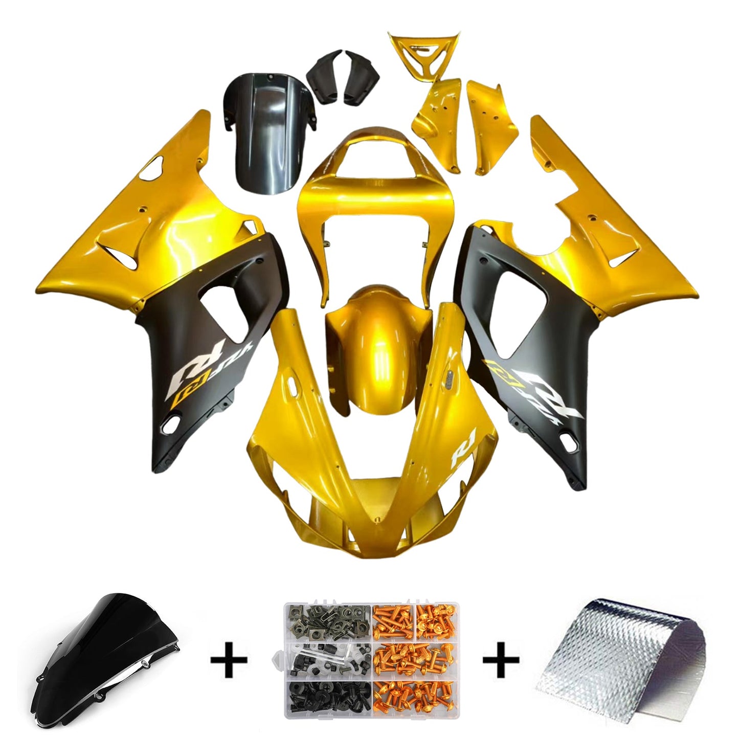 2000-2001  Yamaha YZF 1000 R1 Fairing Kit Bodywork Plastic ABS