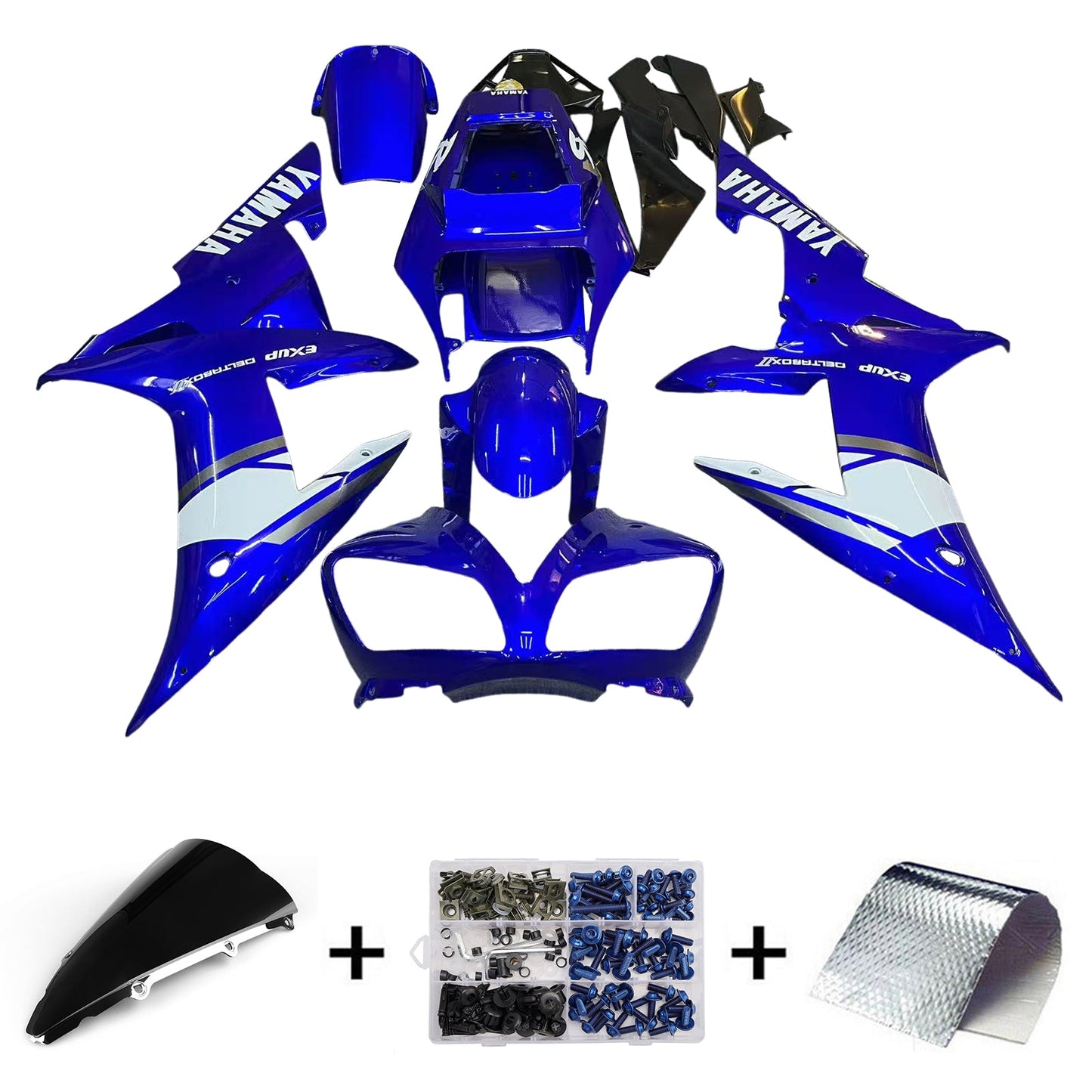 2002-2003 Fairings Yamaha YZF-R1 Super Blue  R1  Generic