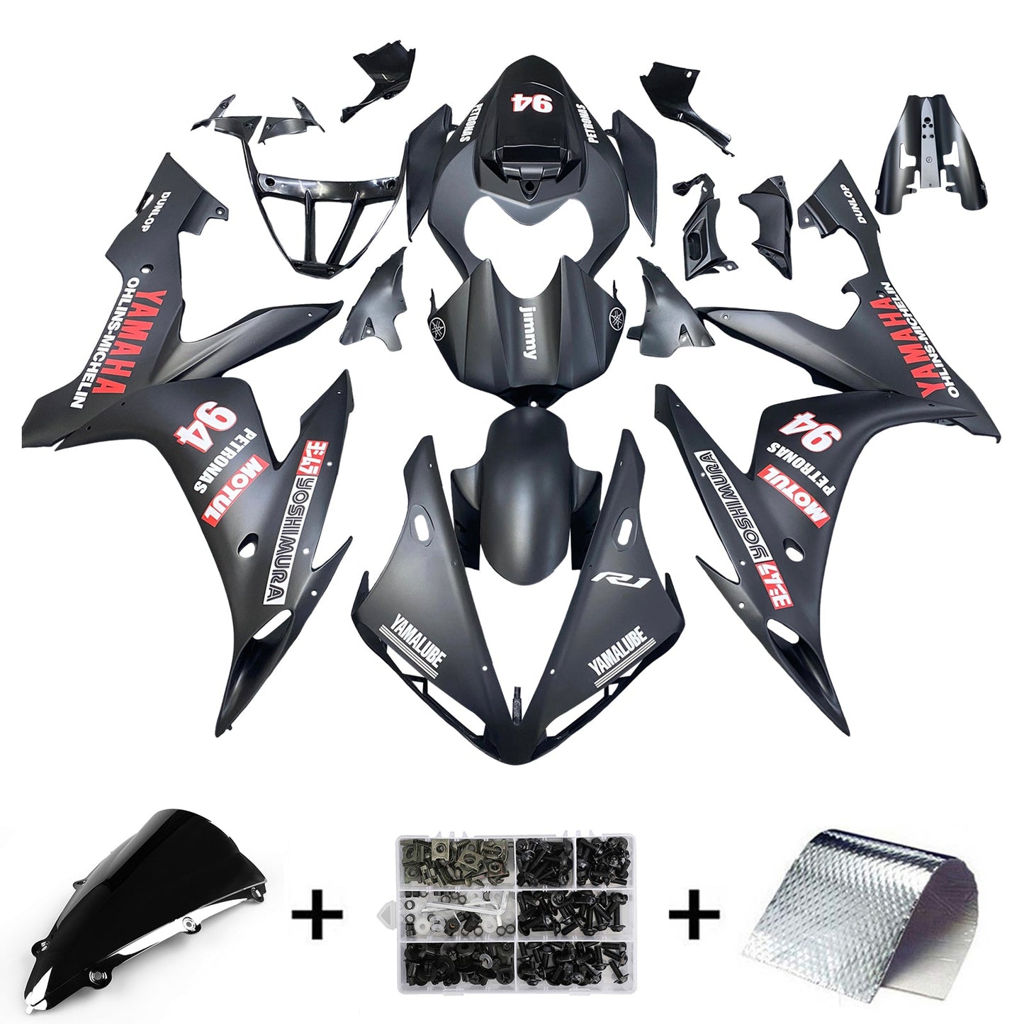 2004-2006 Yamaha YZF 1000 R1 Fairing Kit Bodywork Plastic ABS