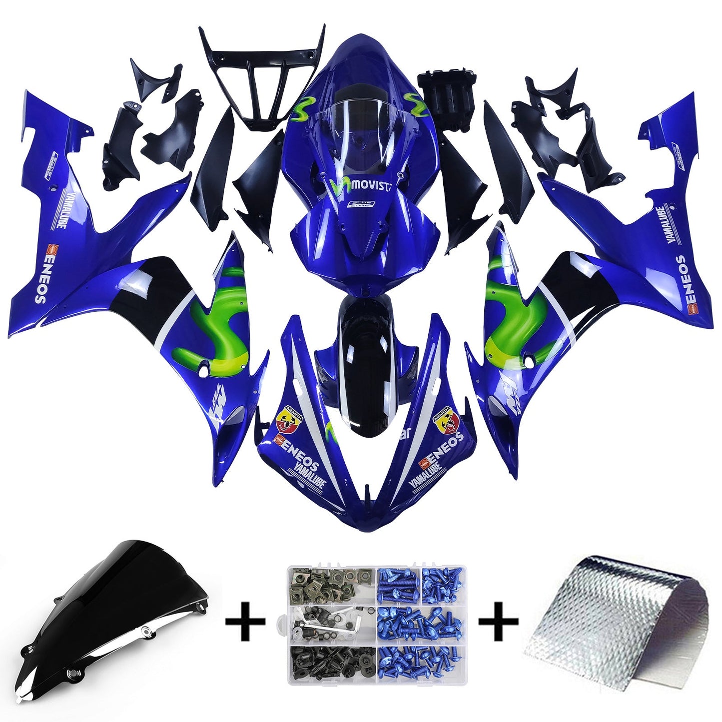 2004-2006 Yamaha YZF 1000 R1 Fairing Kit Bodywork Plastic ABS