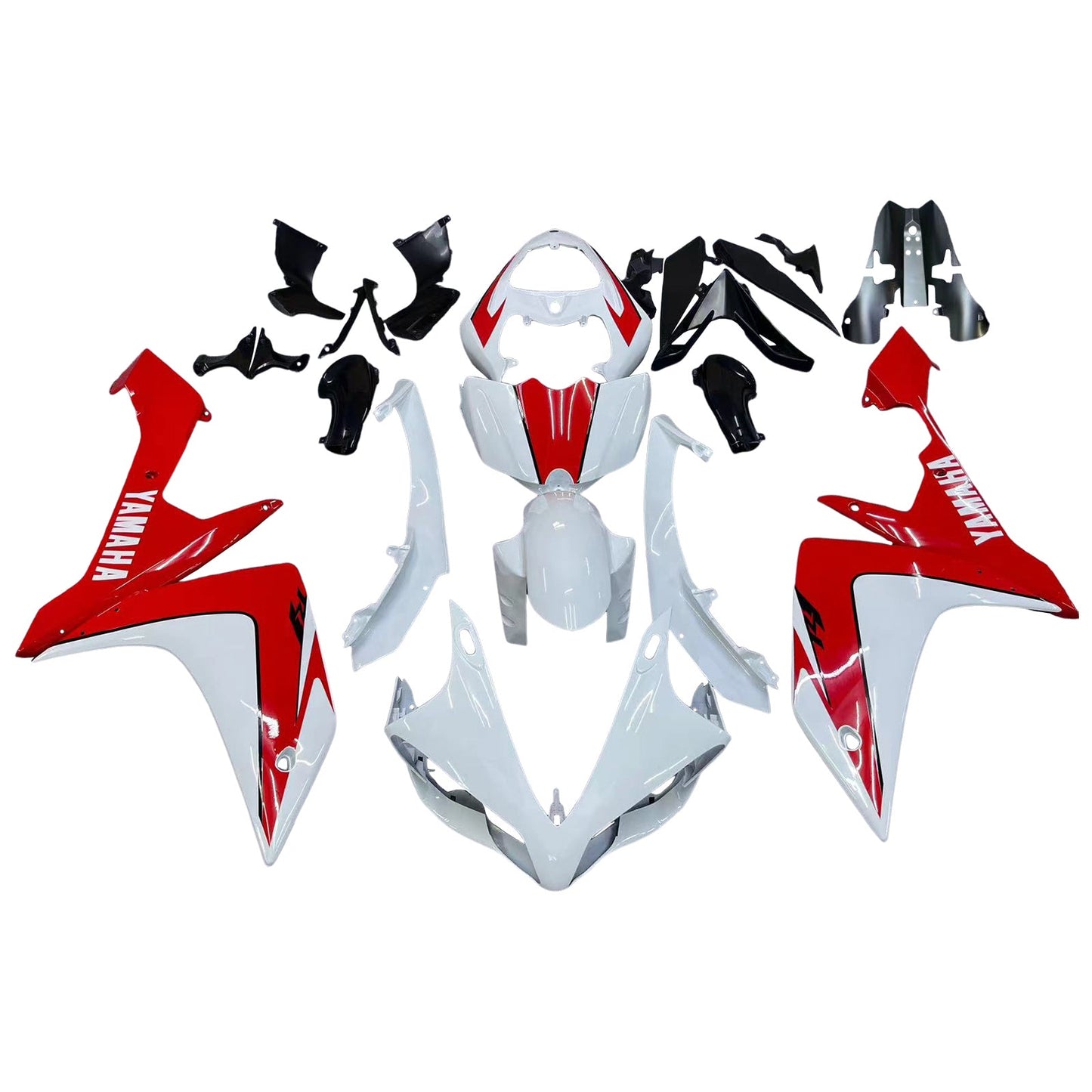 2007-2008 Fairings Yamaha YZF-R1 White & Red R1  Generic