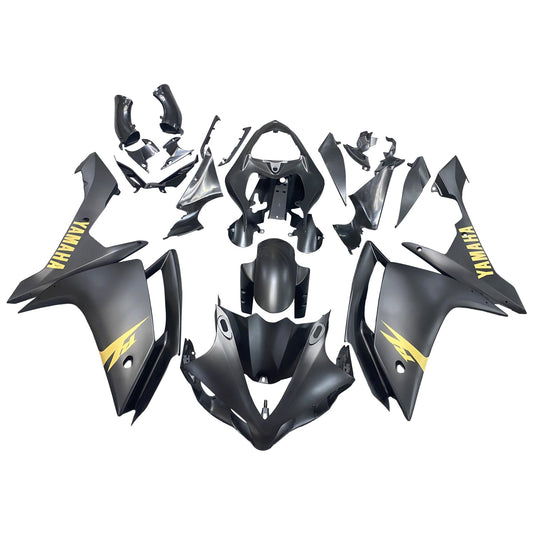 2007-2008 Fairings Yamaha YZF-R1 Black Matte & Gold R1