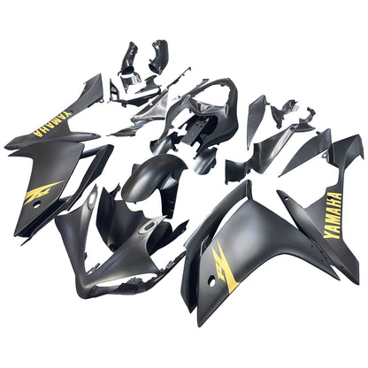 2007-2008 Fairings Yamaha YZF-R1 Black Matte & Gold R1