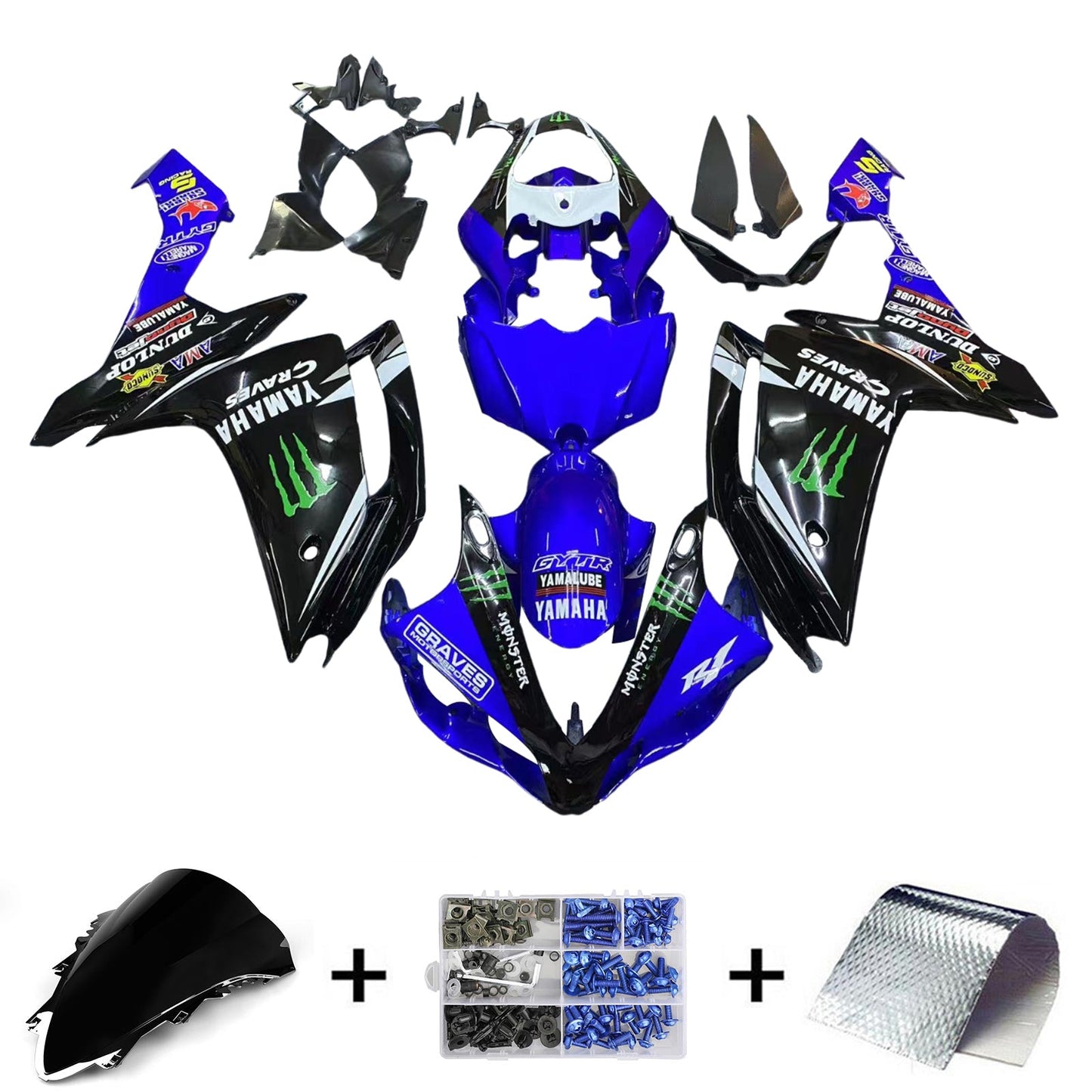 2007-2008 Fairing Kit For Yamaha YZF 1000 R1 Generic