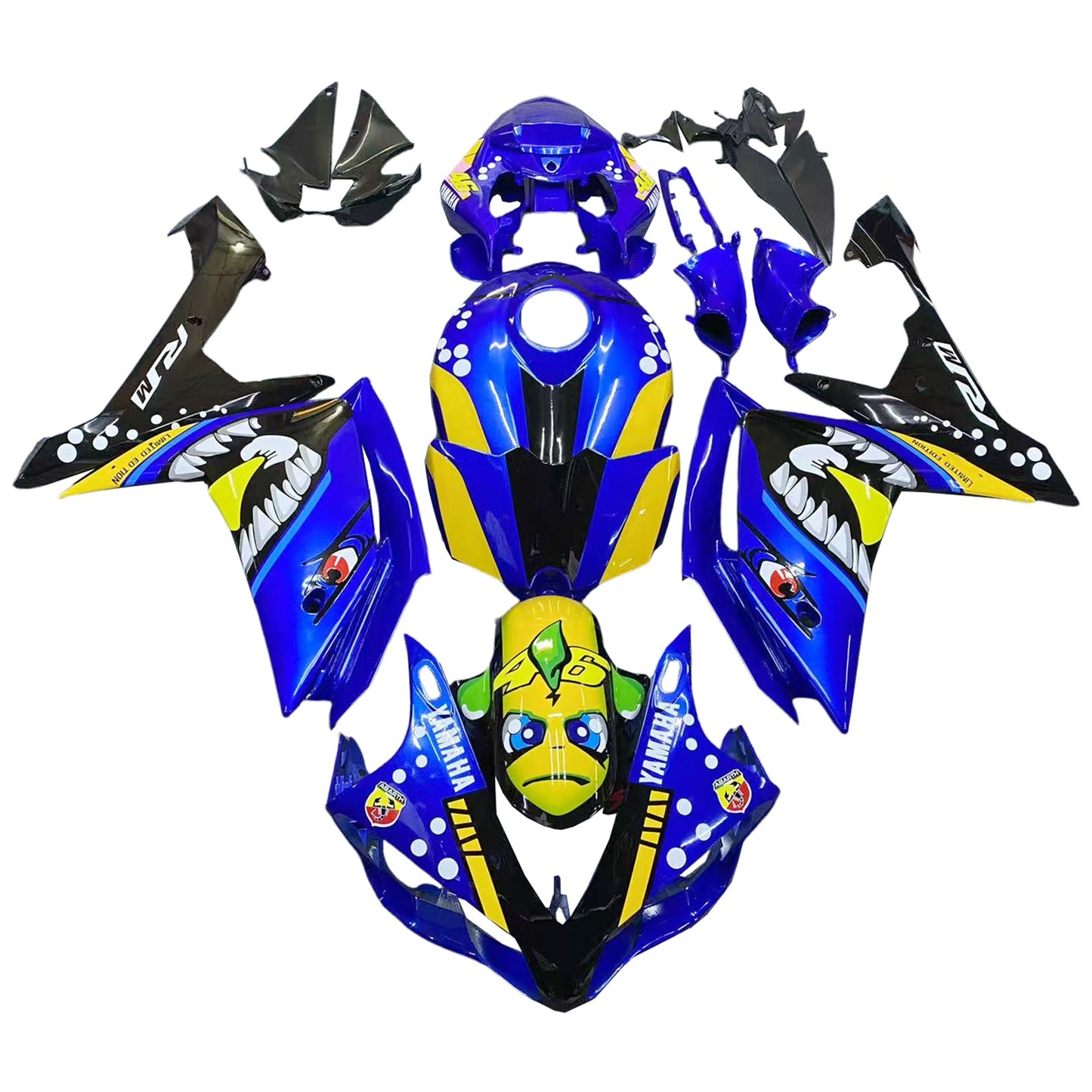 2007-2008 Yamaha YZF 1000 R1 Fairing Kit Bodywork Plastic ABS