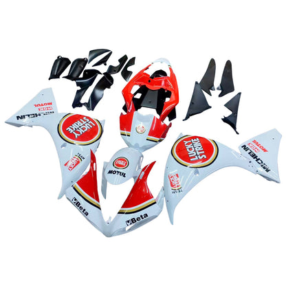 2009-2011 Fairings Yamaha YZF-R1 White Red Lucky Strike R1  Generic