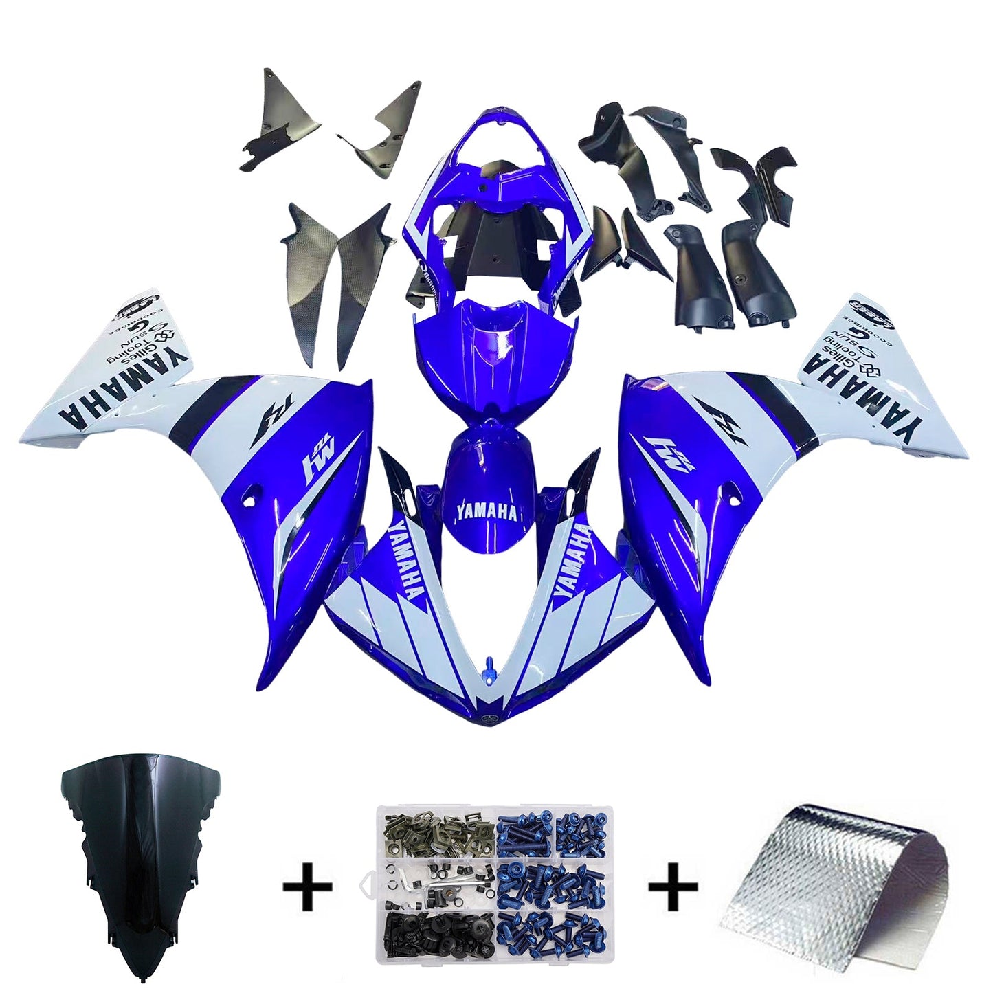 2009-2011 Fairings Yamaha YZF-R1 Blue White R1  Generic