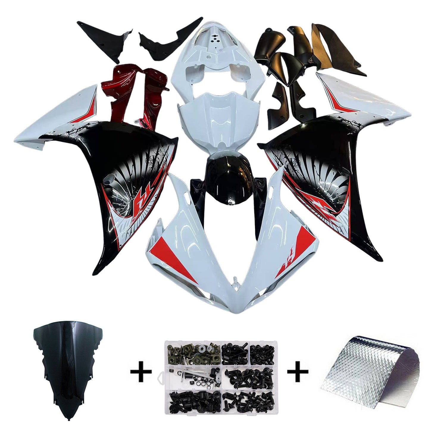 2009-2011 Yamaha YZF 1000 R1 Fairing Kit Bodywork Plastic ABS
