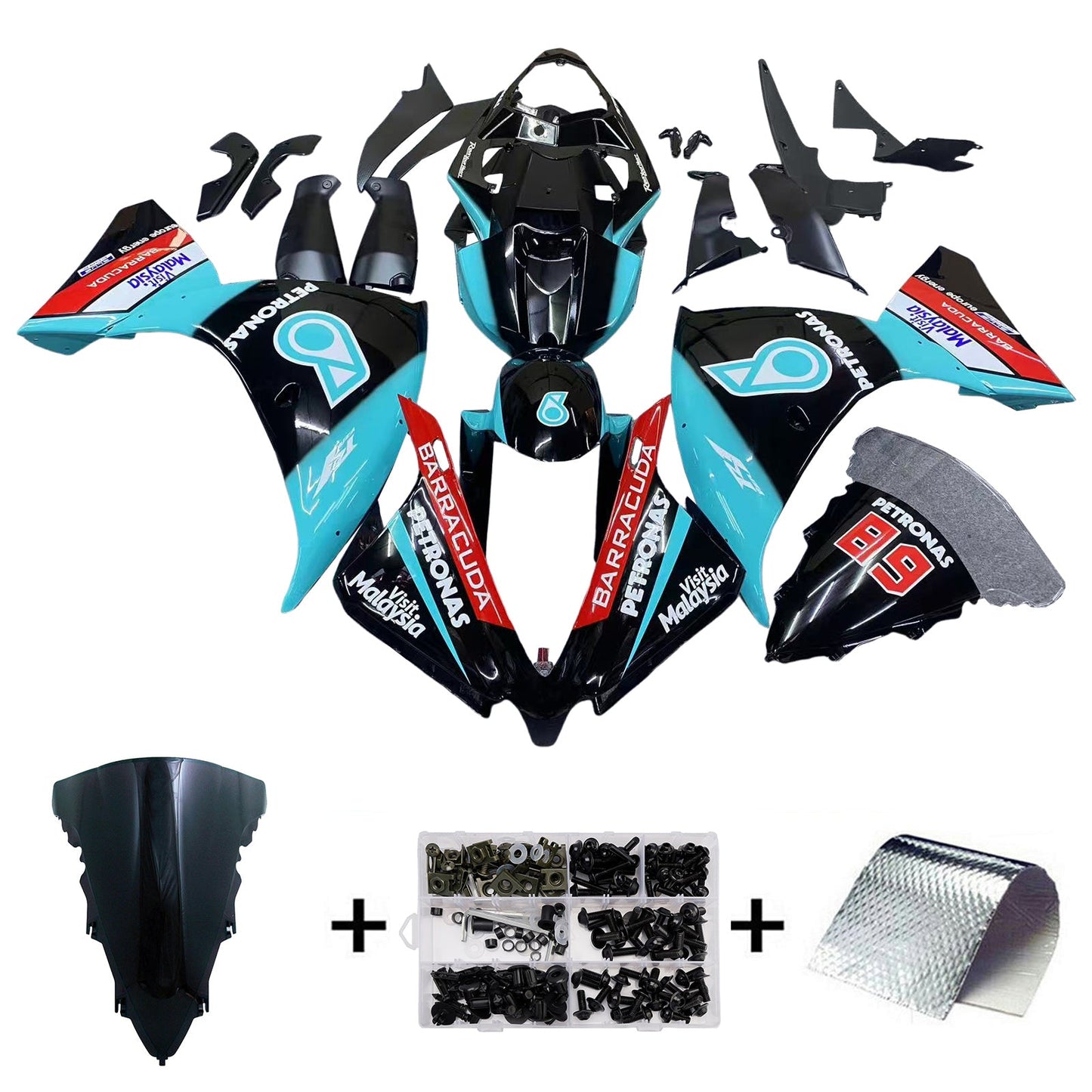 2012-2014 Yamaha YZF 1000 R1 Fairing Kit Bodywork Plastic ABS