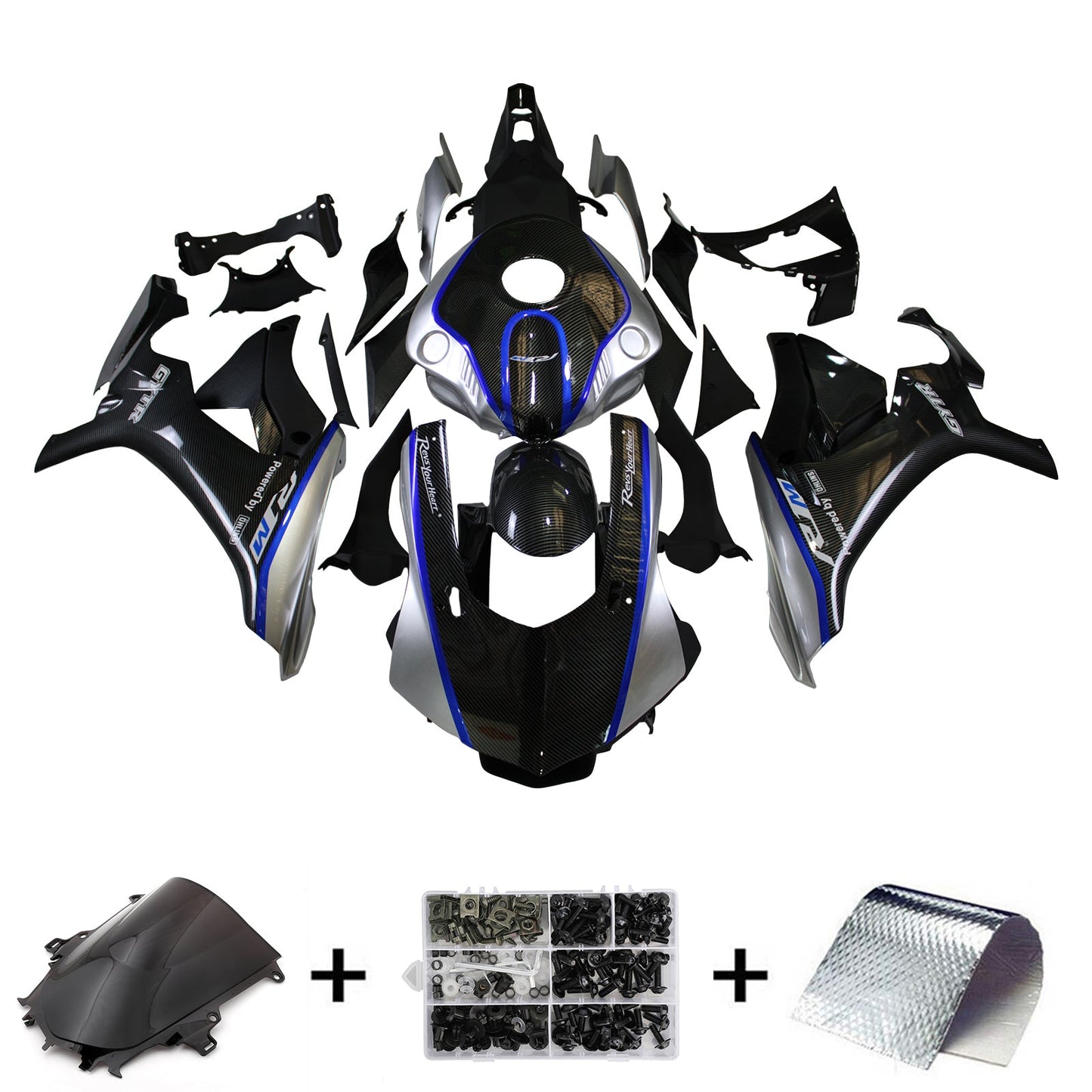 2015-2019 Yamaha YZF 1000 R1 Fairing Kit Bodywork Plastic ABS