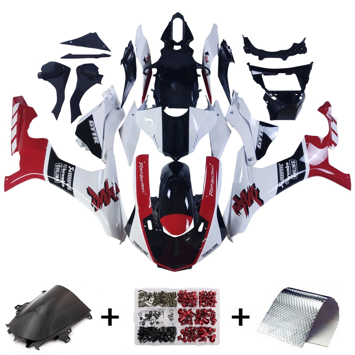 2015-2019 Yamaha YZF 1000 R1 Fairing Kit Bodywork Plastic ABS