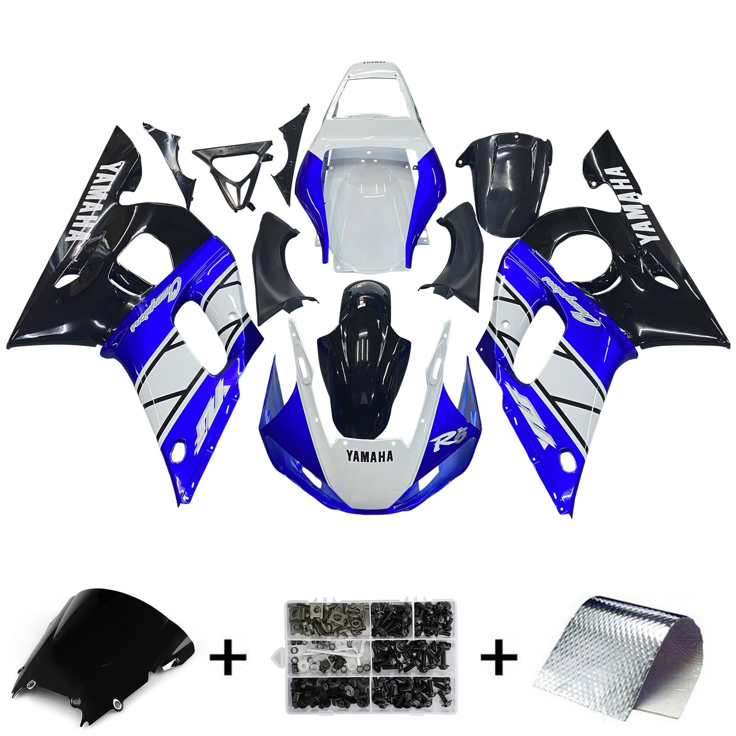1998-2002 Fairings Yamaha YZF-R6 Blue Black Champions R6