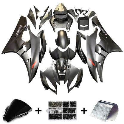 2006-2007 Fairings Yamaha YZF-R6 Black Matte Bridgestone R6  Generic