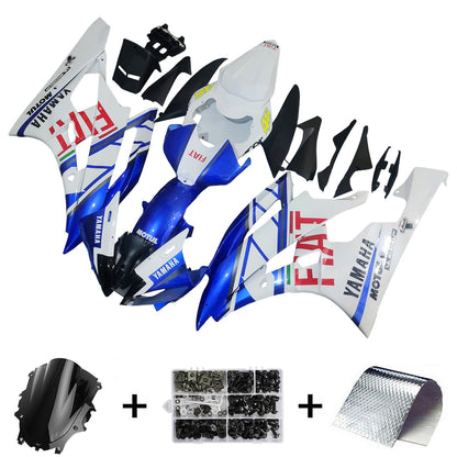 2006-2007 Fairings Yamaha YZF-R6 White Blue No.46 FIAT R6  Generic