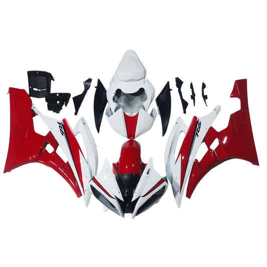 2006-2007 Fairings Yamaha YZF-R6 White Red Michelin  R6  Generic