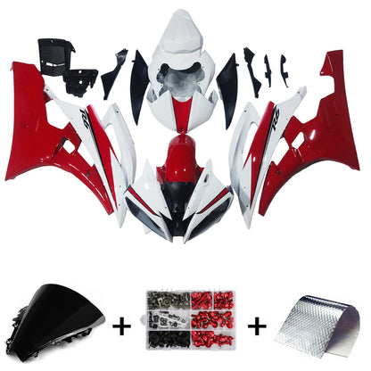 2006-2007 Fairings Yamaha YZF-R6 White Red Michelin  R6  Generic