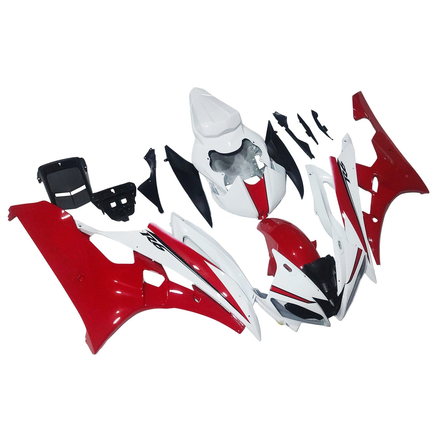2006-2007 Fairings Yamaha YZF-R6 White Red Michelin  R6  Generic