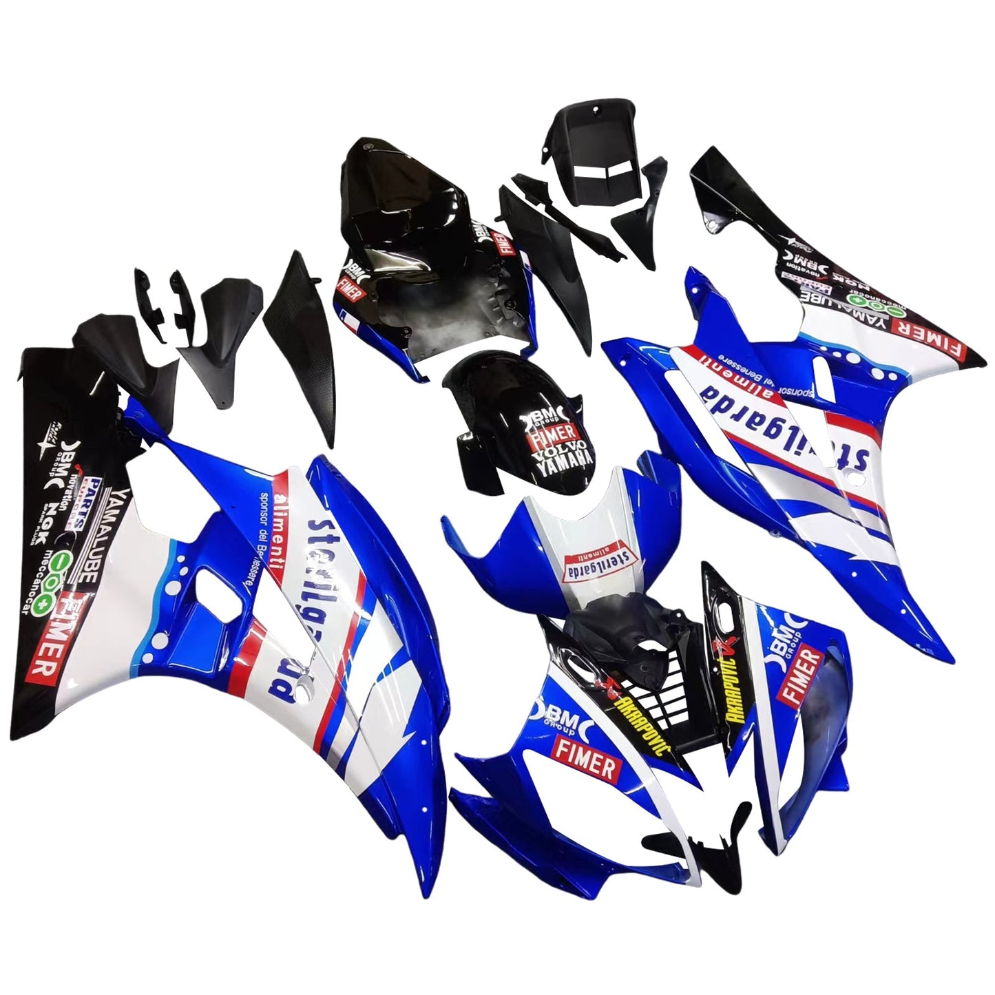 2006-2007 Fairings Yamaha YZF-R6 Blue Black Sterilgard R6  Generic