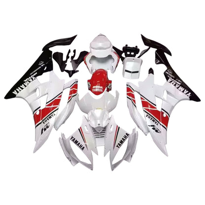 2006-2007 Fairings Yamaha YZF-R6 White Red Black R6  Generic