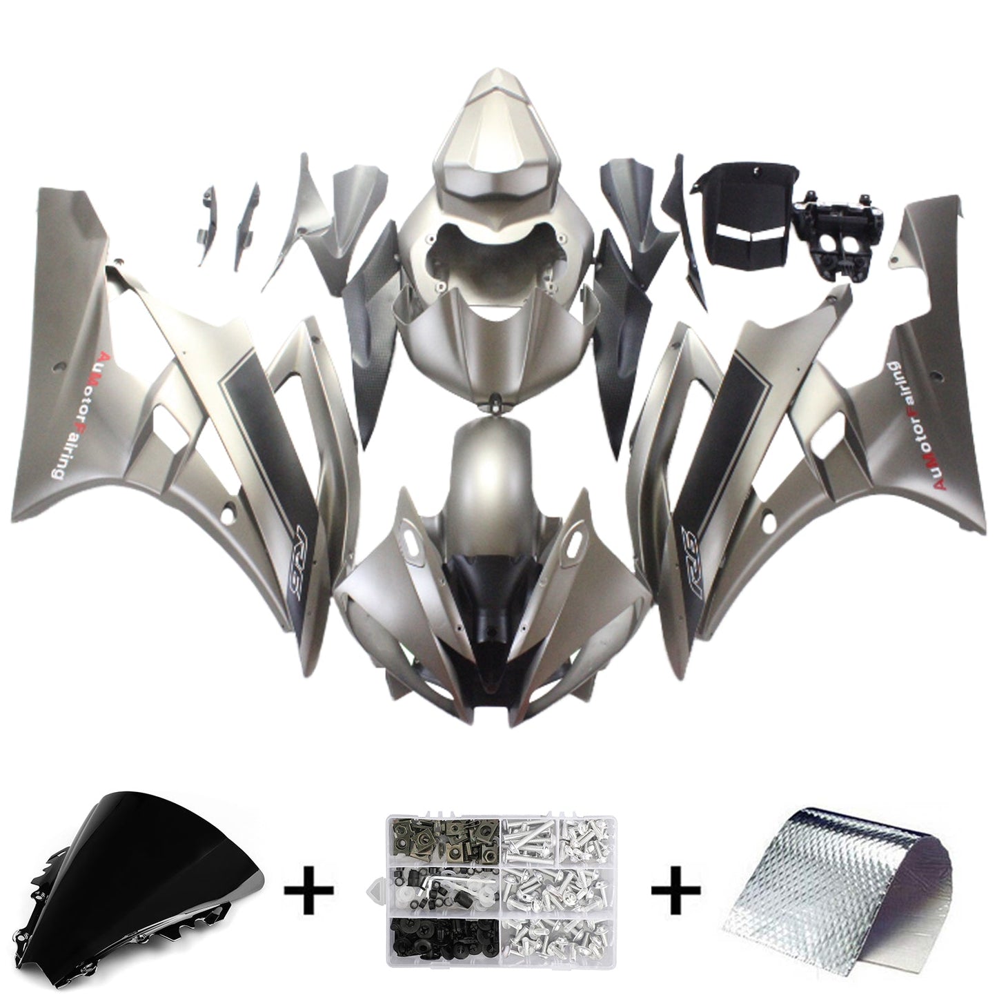2006-2007 Yamaha YZF 600 R6 Fairing Kit Bodywork Plastic ABS