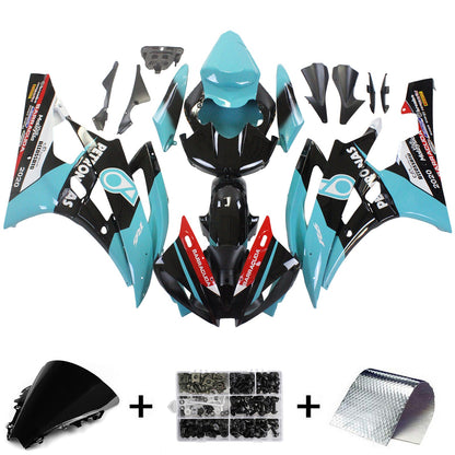 2006-2007 Yamaha YZF 600 R6 Fairing Kit Bodywork Plastic ABS