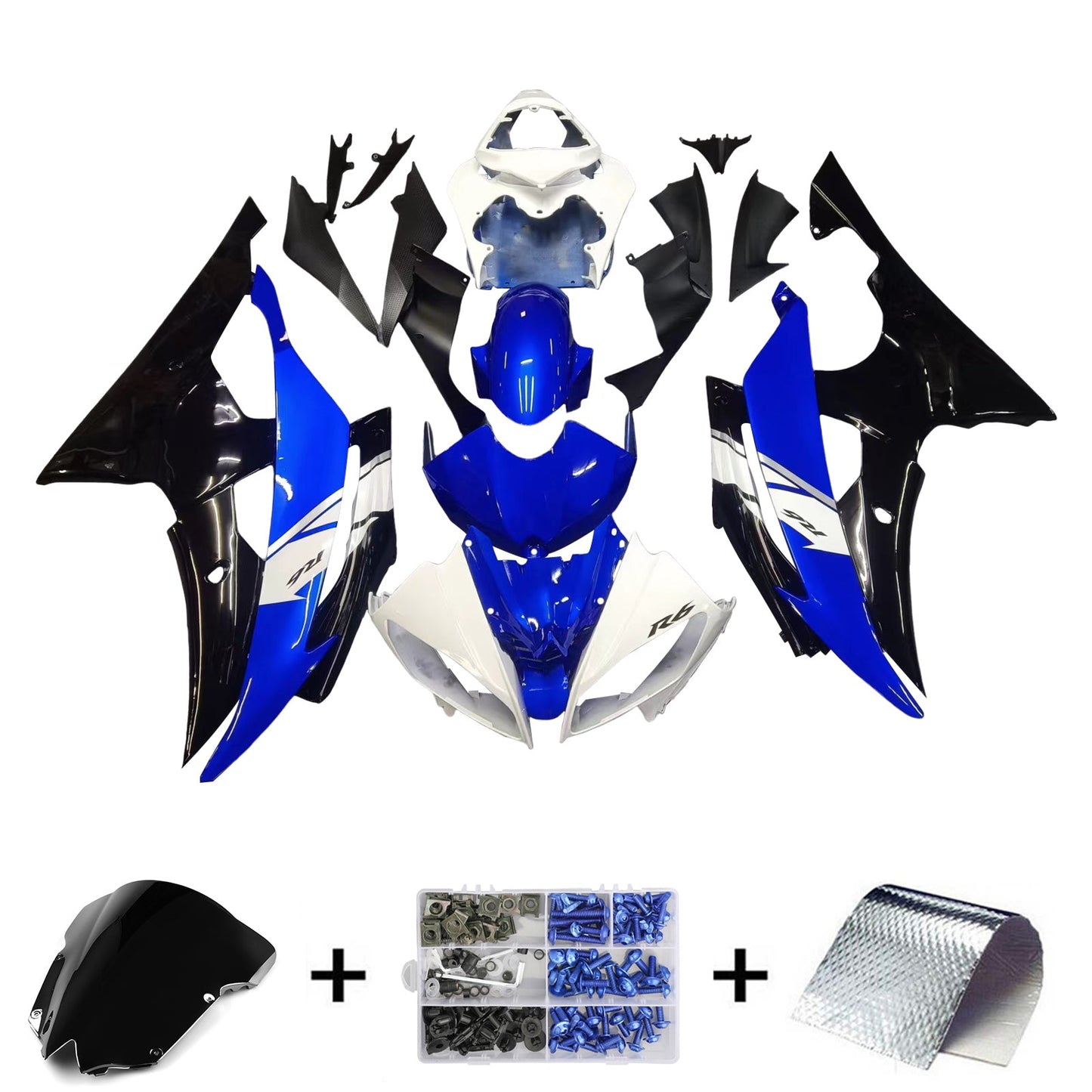2008-2016 Yamaha YZF 600 R6 Fairing Kit Bodywork Plastic ABS