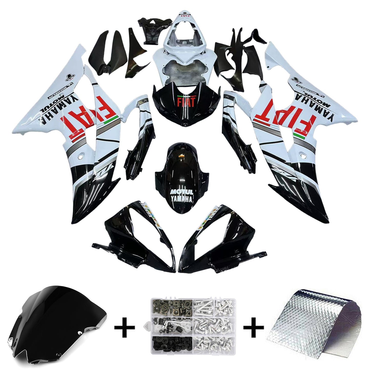 2008-2016 Yamaha YZF 600 R6 Fairing Kit Bodywork Plastic ABS