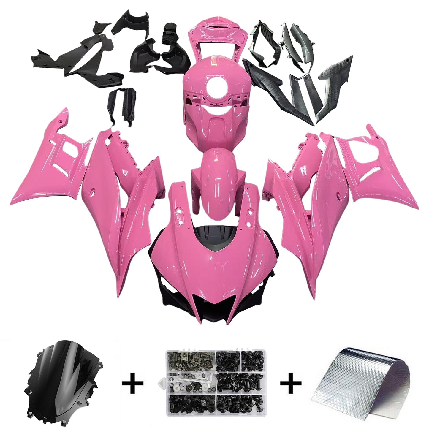2019-2021 Yamaha YZF-R3 R25 Fairing Kit Bodywork Plastic ABS