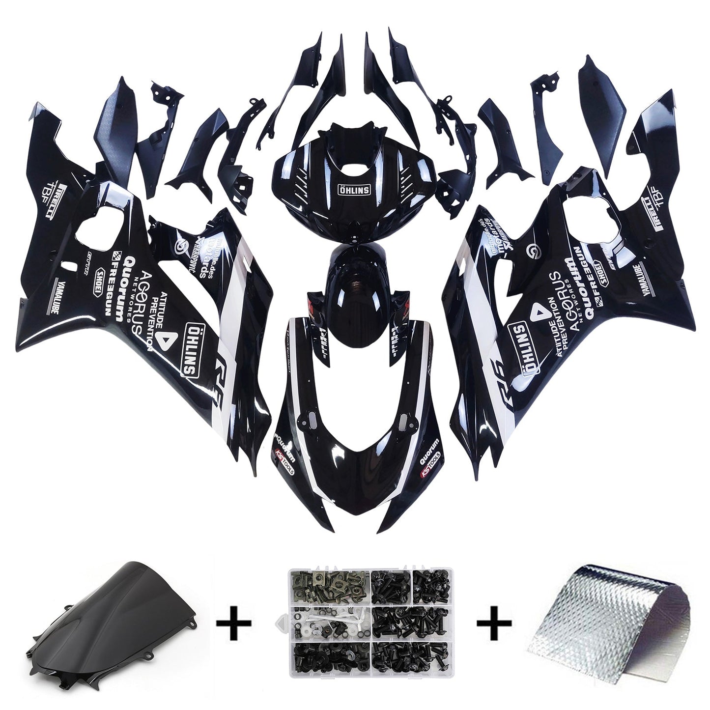 2017-2023 Yamaha YZF-R6 Fairing Kit Bodywork Plastic ABS