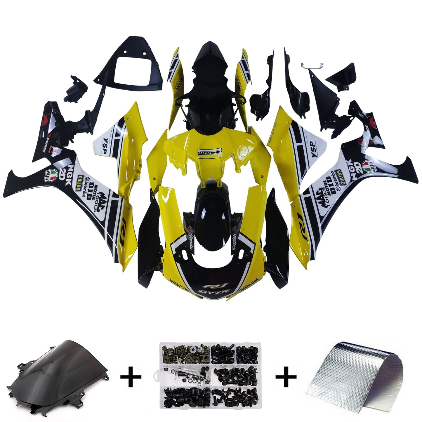 2020-2024 Yamaha YZF R1 Fairing Kit Bodywork Plastic ABS