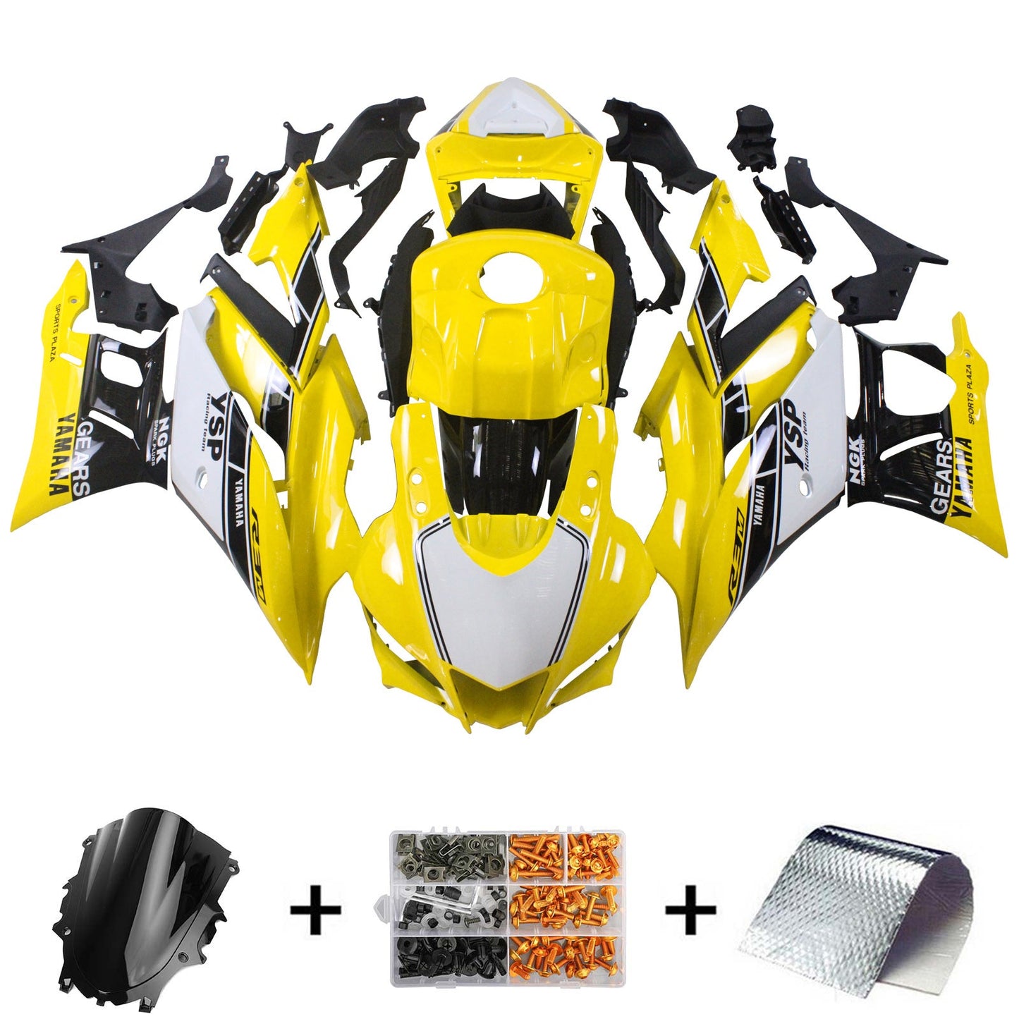2022-2024 Yamaha YZF-R3 R25 Fairing Kit Bodywork Plastic ABS