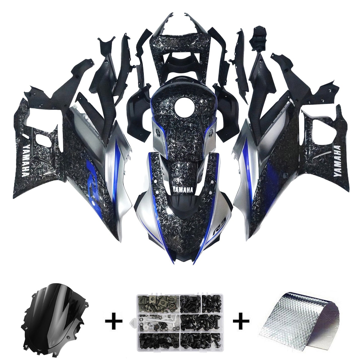 2022-2024 Yamaha YZF-R3 R25 Fairing Kit Bodywork Plastic ABS