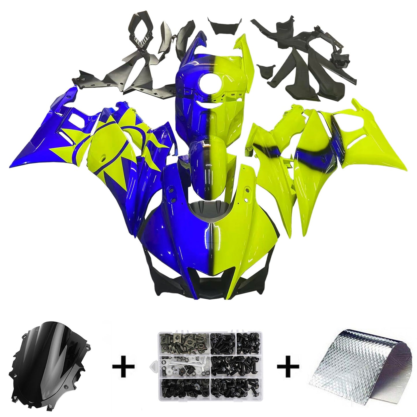 2022-2024 Yamaha YZF-R3 R25 Fairing Kit Bodywork Plastic ABS