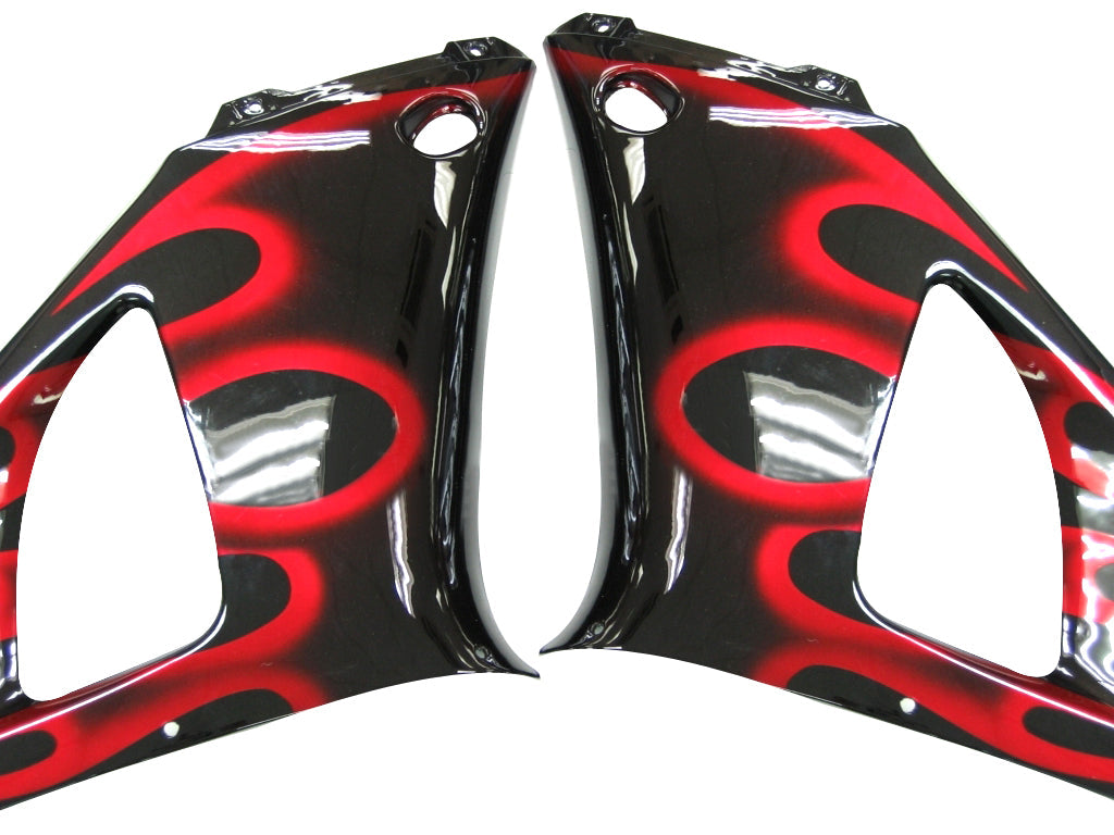 2000-2001 Fairings Yamaha YZF-R1 Black & Red Flame R1  Generic