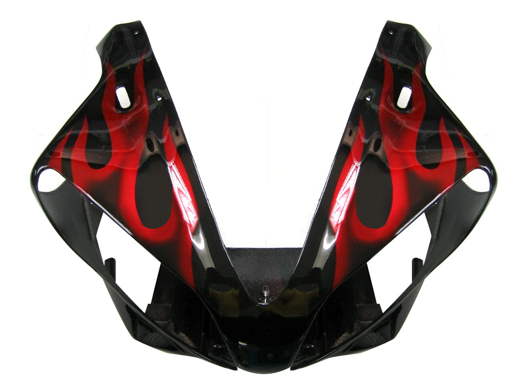 2000-2001 Fairings Yamaha YZF-R1 Black & Red Flame R1  Generic