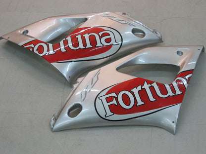 2000-2001 Fairings Yamaha YZF-R1 Silver Red Fortuna  Generic