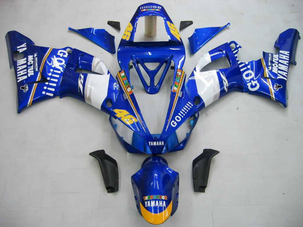 2000-2001 Fairings Yamaha YZF-R1 Blue White No.46 R1  Generic