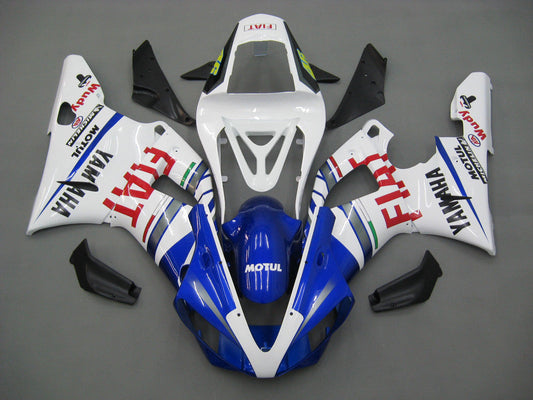 2000-2001 Fairings Yamaha YZF-R1 Blue White No.46 FIAT  Generic