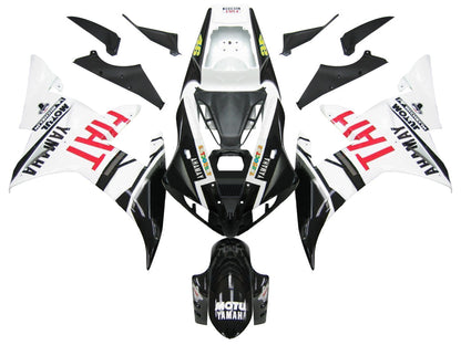 2002-2003 Fairings Yamaha YZF-R1 Black White No.46 FIAT  Generic
