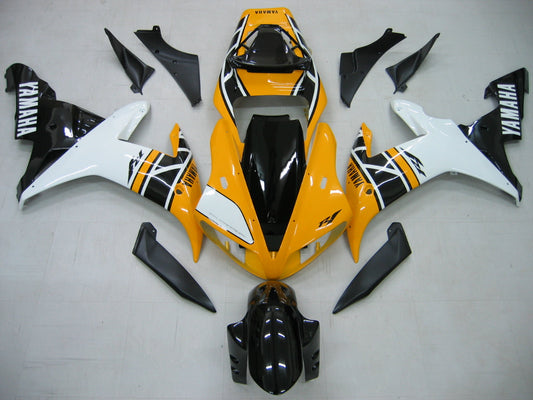2002-2003 Fairings Yamaha YZF-R1 Yellow White Black R1  Generic