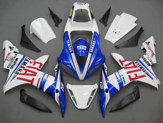 2002-2003 Fairings Yamaha YZF-R1 White Blue No.46 FIAT  Generic