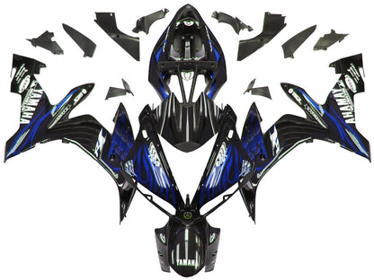 2004-2006 Fairings Yamaha YZF-R1 Black & Blue Flame R1  Generic