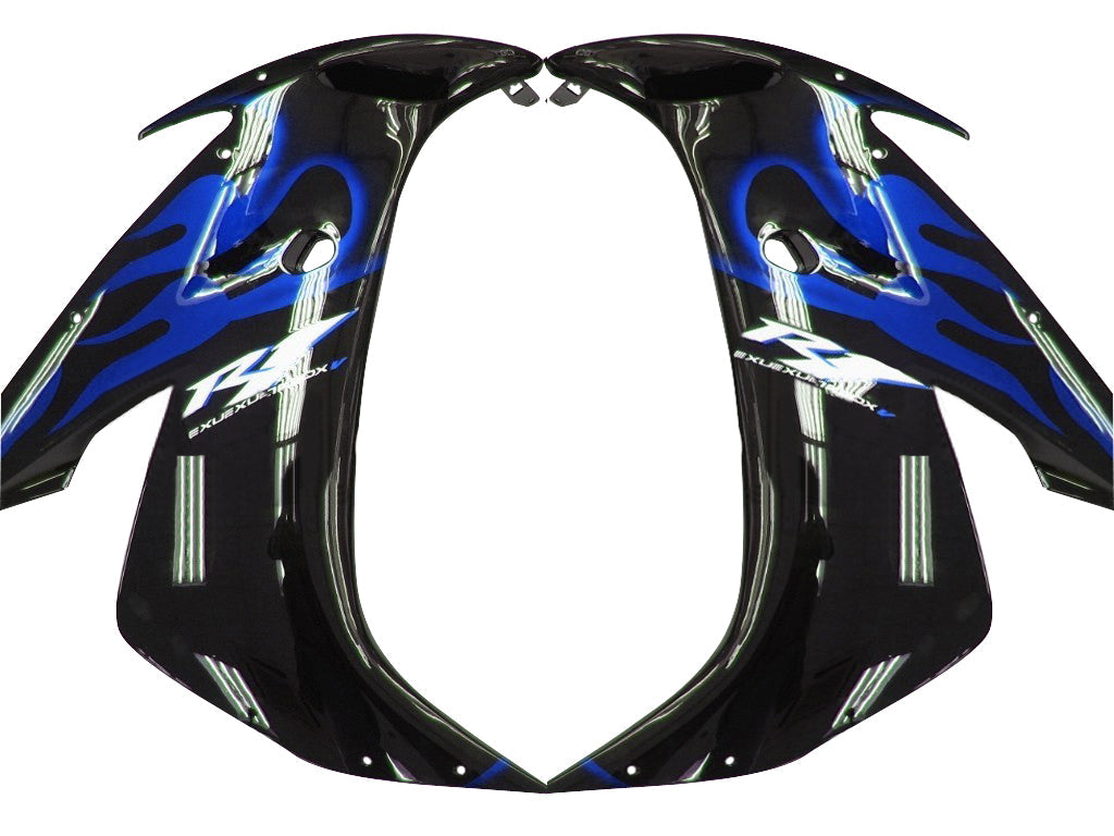 2004-2006 Fairings Yamaha YZF-R1 Black & Blue Flame R1  Generic