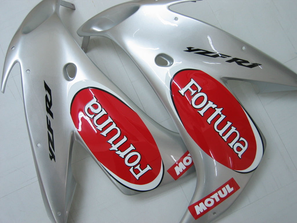 2004-2006 Fairings Yamaha YZF-R1 Red Silver Fortuna  R1  Generic
