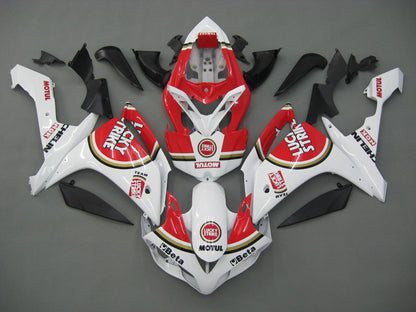 2007-2008 Fairings Yamaha YZF-R1 White Red Lucky Strike  Generic