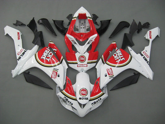2007-2008 Fairings Yamaha YZF-R1 White Red Lucky Strike  Generic
