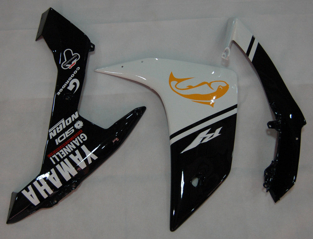 2007-2008 Fairings Yamaha YZF-R1 Black White R1  Generic