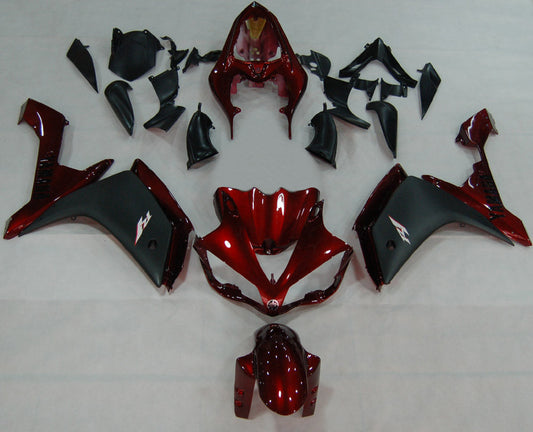2007-2008 Fairings Yamaha YZF-R1 Red Cherry Black R1  Generic