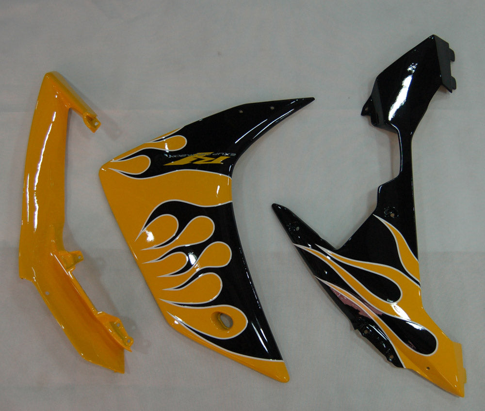 2007-2008 Fairings Yamaha YZF-R1 Yellow & Black Flame R1  Generic
