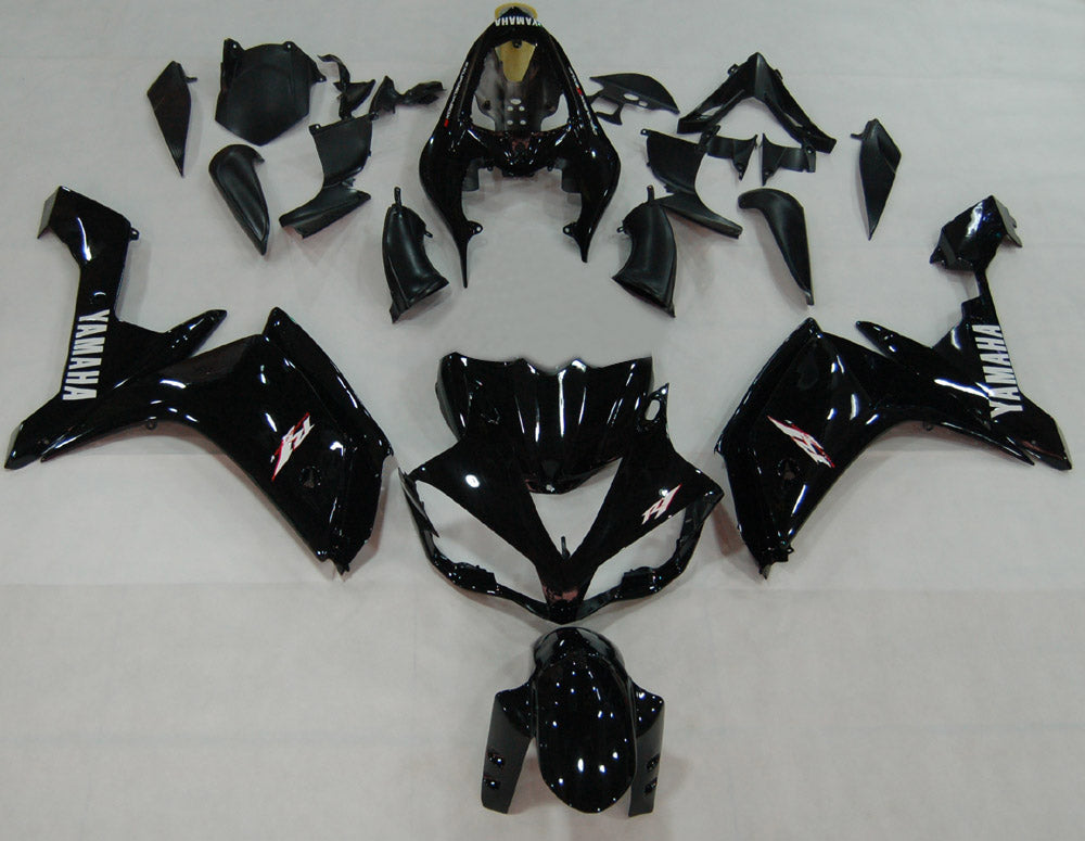 2007-2008 Fairings Yamaha YZF-R1 All Black R1  Generic